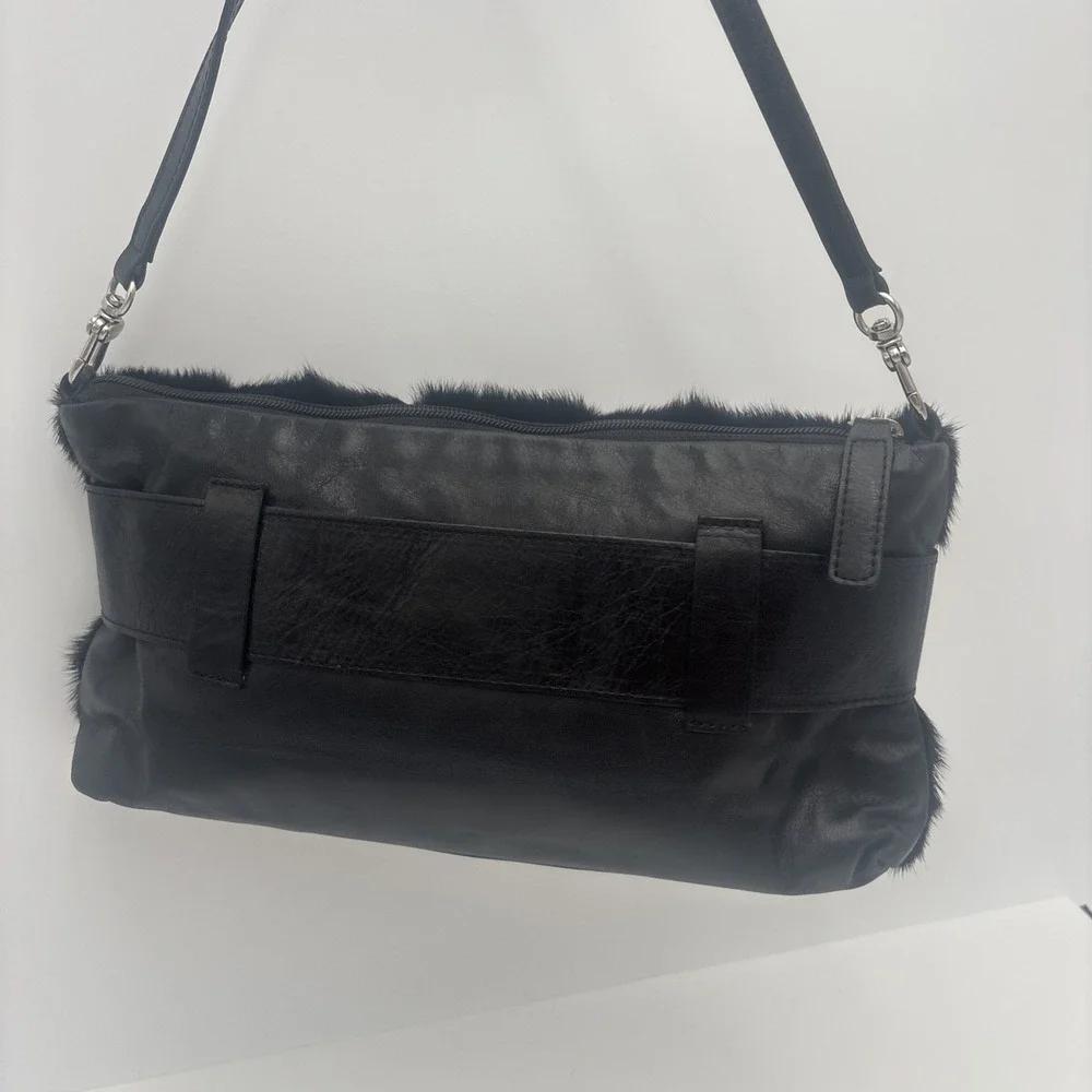 Roberta Gandolfi Fur‎ Mink Handbag Leather